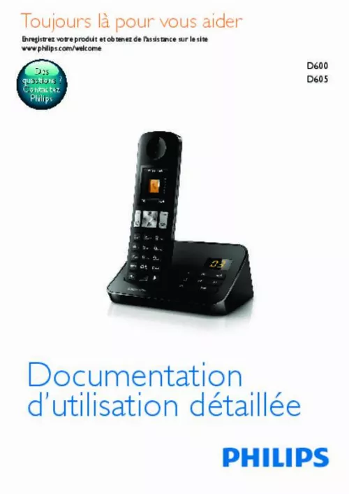 Mode d'emploi PHILIPS D600