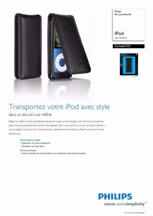 Mode d'emploi PHILIPS DLA66073D