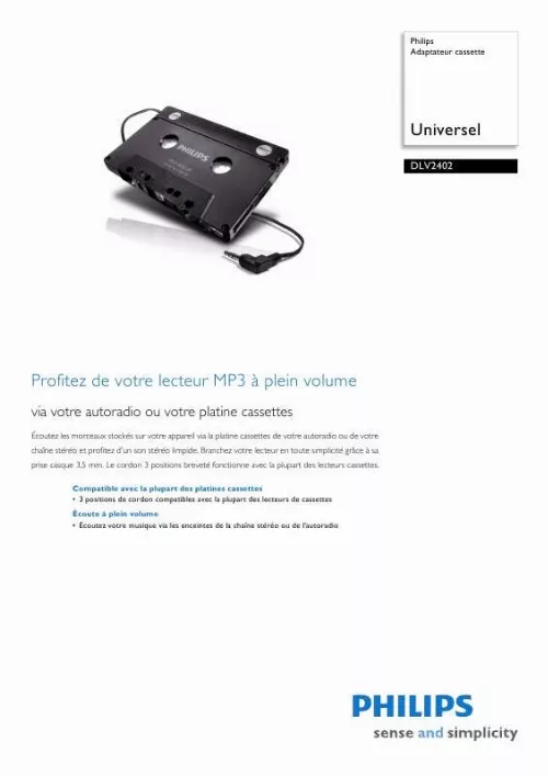 Mode d'emploi PHILIPS DLV2402