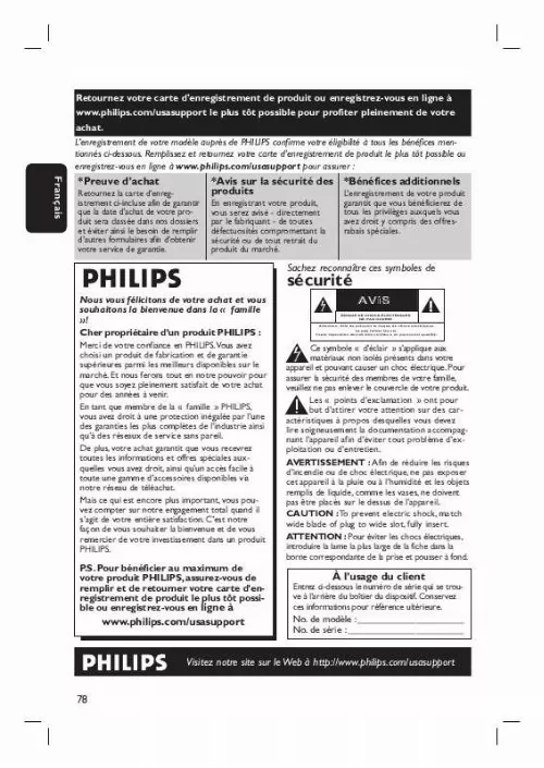 Mode d'emploi PHILIPS DVDR3400/37B