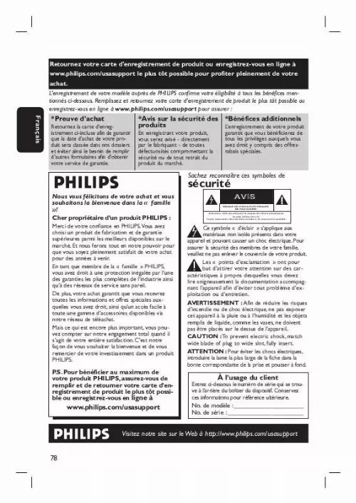 Mode d'emploi PHILIPS DVDR3400-37B