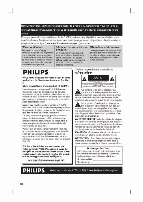 Mode d'emploi PHILIPS DVDR3455H/37B