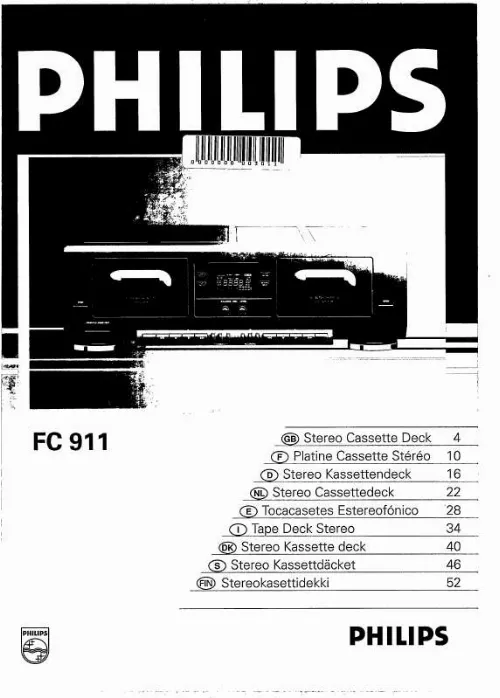 Mode d'emploi PHILIPS FC911/00S
