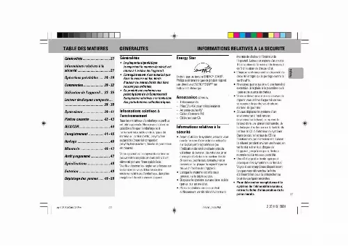 Mode d'emploi PHILIPS FW-C80