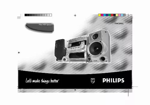 Mode d'emploi PHILIPS FW390C