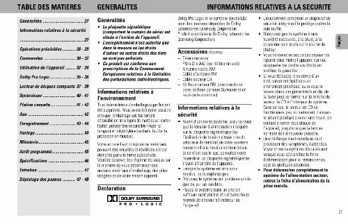 Mode d'emploi PHILIPS FW748P