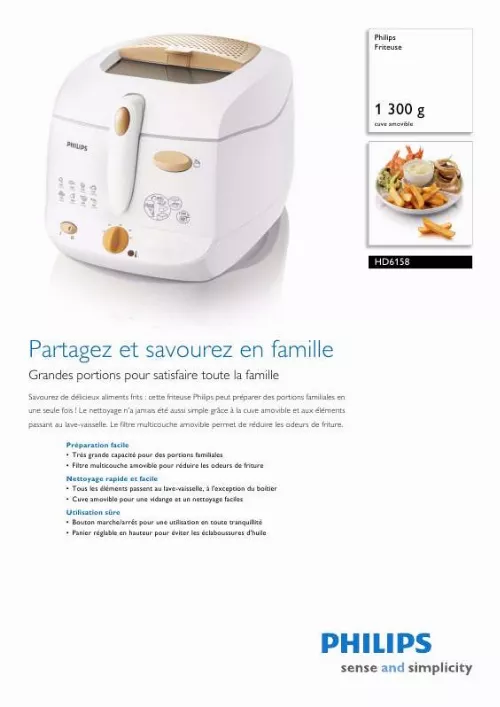 Mode d'emploi PHILIPS HD 6158