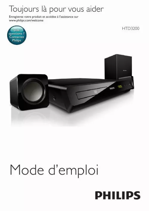 Mode d'emploi PHILIPS HTD 3200