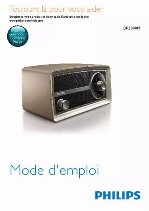 Mode d'emploi PHILIPS OR2000M/12