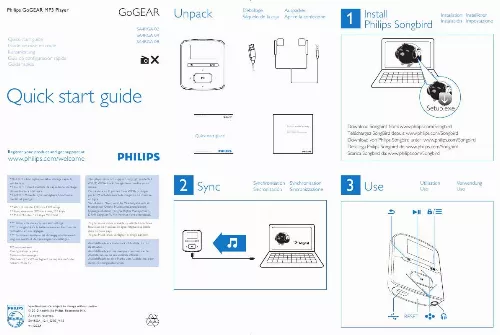 Mode d'emploi PHILIPS SA4RGA04VN/12