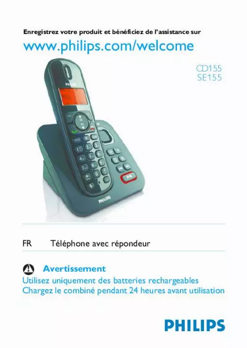 Mode d'emploi PHILIPS SE1552B