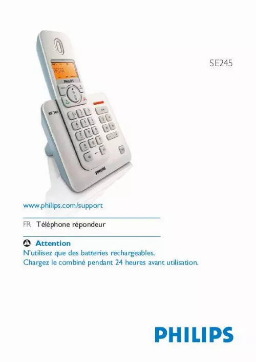 Mode d'emploi PHILIPS SE2453S