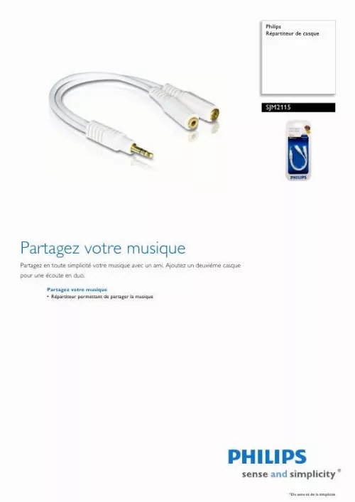 Mode d'emploi PHILIPS SJM2115