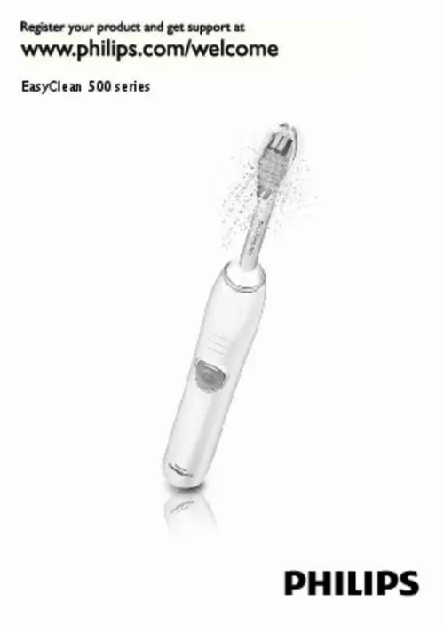 Mode d'emploi PHILIPS SONICARE DAILYCLEAN 3100 HX6231