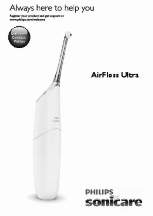 Mode d'emploi PHILIPS SONICARE HX8438