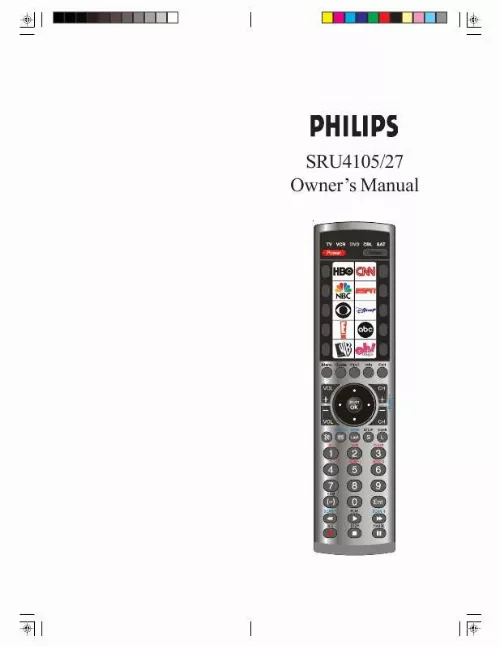 Mode d'emploi PHILIPS SRU4105