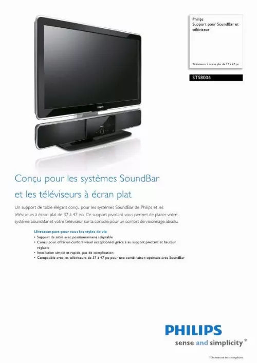 Mode d'emploi PHILIPS STS8006