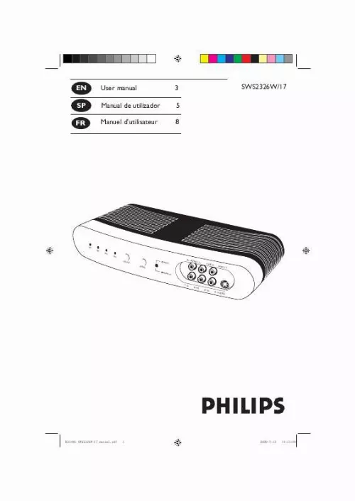 Mode d'emploi PHILIPS SWS2326W