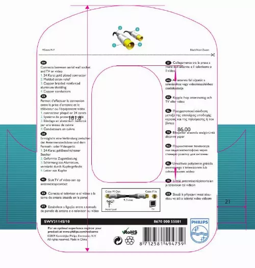 Mode d'emploi PHILIPS SWV3114S