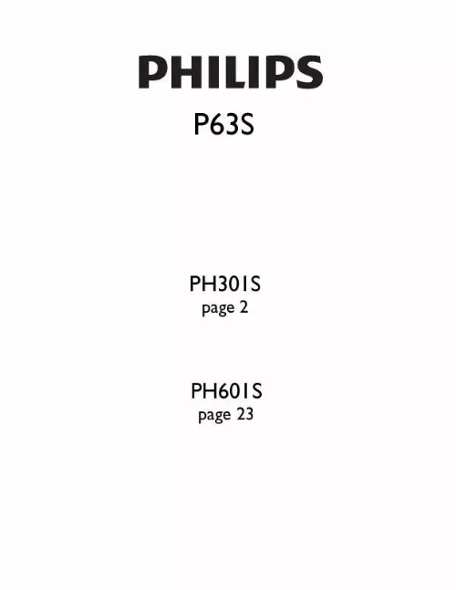 Mode d'emploi PHILIPS US2-P63S