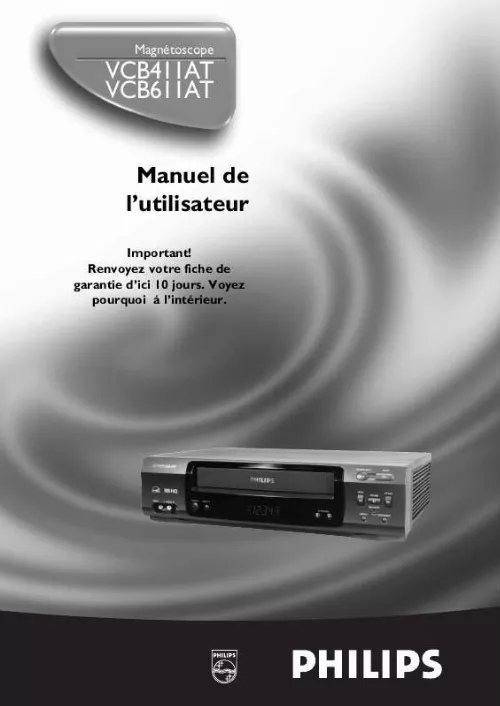 Mode d'emploi PHILIPS VCB411AT99