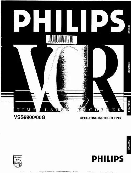 Mode d'emploi PHILIPS VSS9900