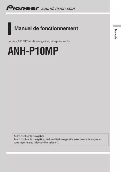 Mode d'emploi PIONEER ANH-P10MP