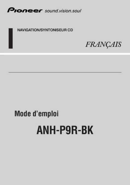 Mode d'emploi PIONEER ANH-P9R-BK