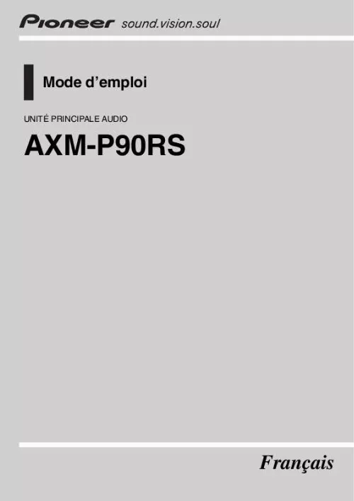 Mode d'emploi PIONEER AXM-P90RS
