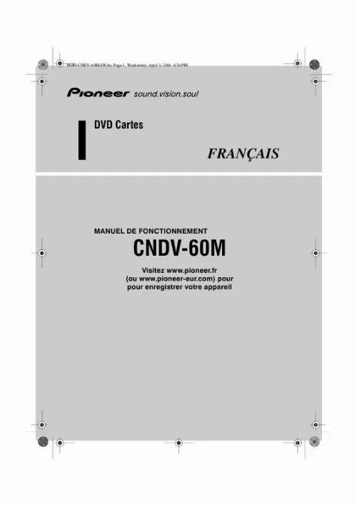 Mode d'emploi PIONEER CNDV-60M