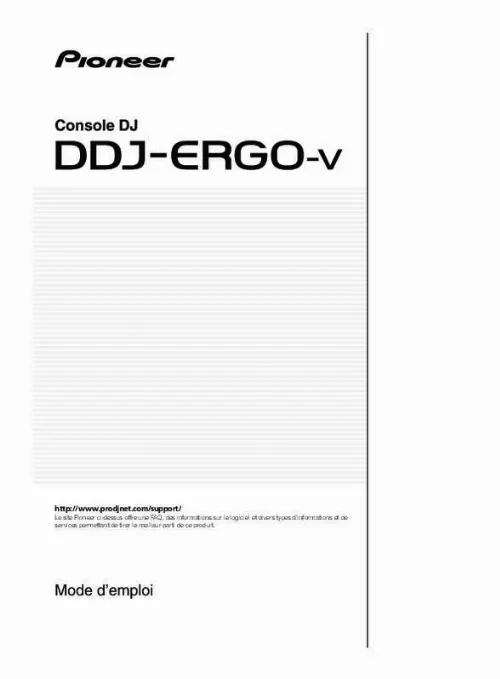 Mode d'emploi PIONEER DDJ-ERGO-V