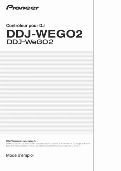 Mode d'emploi PIONEER DDJ-WEGO2