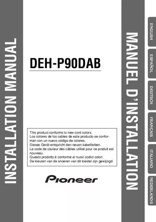 Mode d'emploi PIONEER DEH-P90DAB