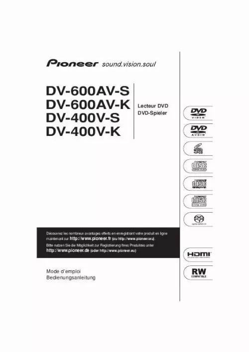 Mode d'emploi PIONEER DV400V-K