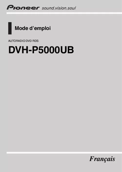 Mode d'emploi PIONEER DVH-P5000UB