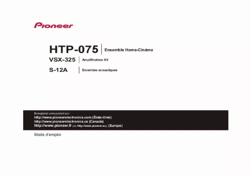 Mode d'emploi PIONEER HTP-075