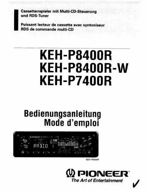 Mode d'emploi PIONEER KEH-P8400R-W
