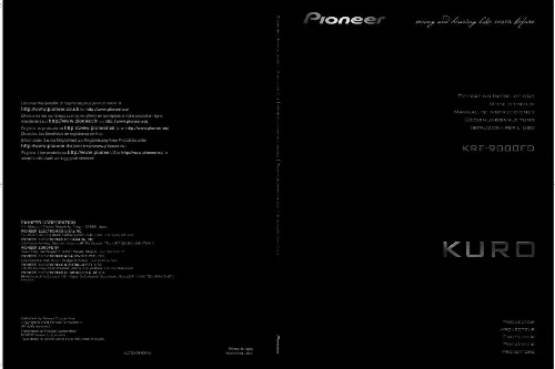 Mode d'emploi PIONEER KRF-9000FD