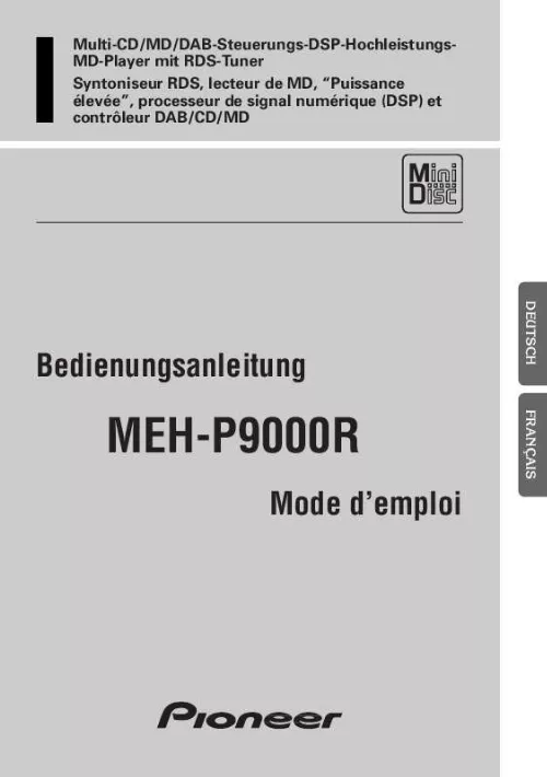 Mode d'emploi PIONEER MEH-P9000R