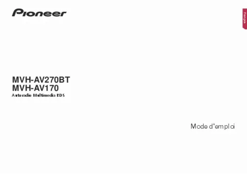 Mode d'emploi PIONEER MVH-AV270BT