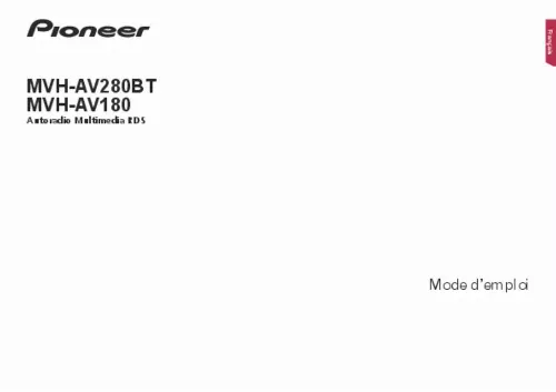 Mode d'emploi PIONEER MVH-AV280BT