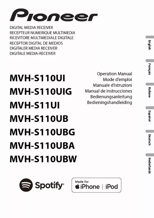 Mode d'emploi PIONEER MVH-S110UI