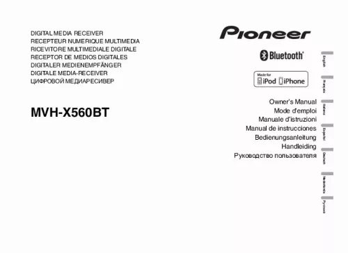 Mode d'emploi PIONEER MVH-X560BT