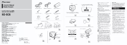 Mode d'emploi PIONEER ND-BC6