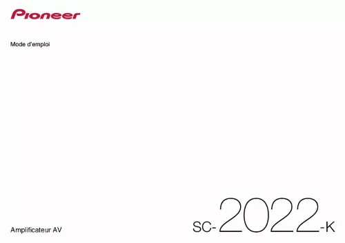 Mode d'emploi PIONEER SC-2022-K