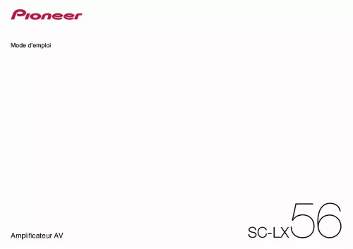 Mode d'emploi PIONEER SC-LX56