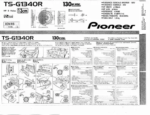 Mode d'emploi PIONEER TS-G1340R
