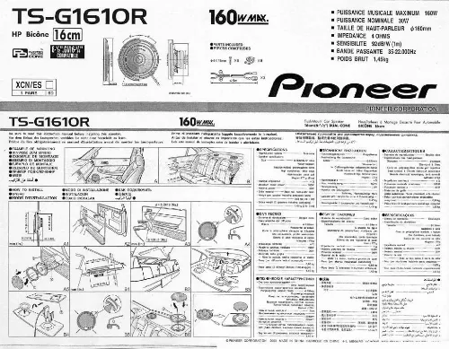 Mode d'emploi PIONEER TS-G1610R