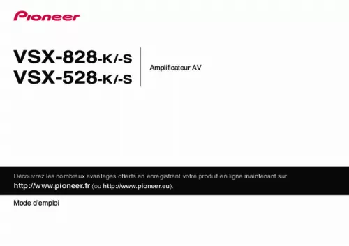 Mode d'emploi PIONEER VSX-828-S