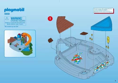 Mode d'emploi PLAYMOBIL PISCINE AVEC TOBOGGAN